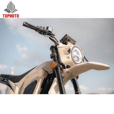 품질 6000W 72V 전기 퍼포먼스 오토바이 130km 전기 엔듀로 더트 바이크 공장