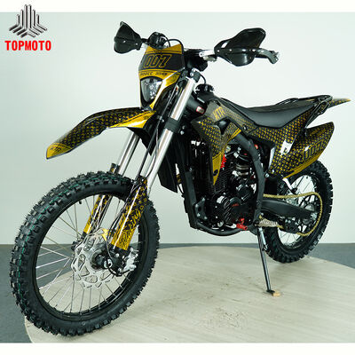 Kalite 271.3ml Ters Çevrilmiş Ön Amortisörlü ve Derin Dişli Lastikli Profesyonel Yarış Off-Road Motosikleti fabrika
