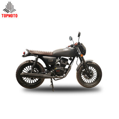 Quality 125cc Retro Motorcycle with Single-Cylinder Engine, Kick & Electric Start, and LED Lights for Urban Commuting factory