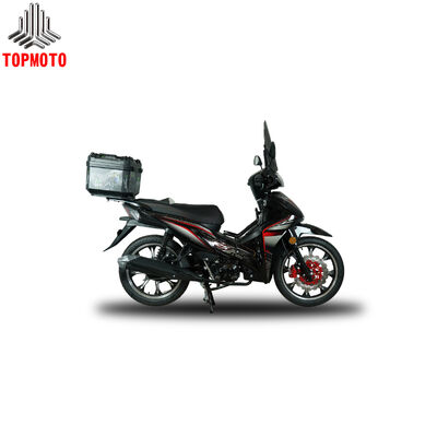 Quality 107cc Horizontal Engine Underbone Motorcycle with 4-Speed Semi-Automatic and Dual Start System factory