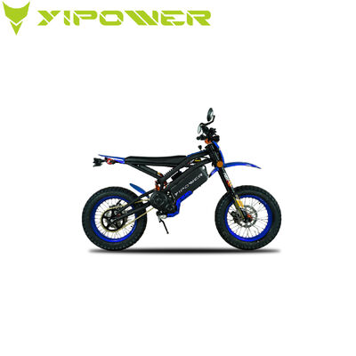 Quality Air-cooled Permanent Magnet Synchronous Motor Electric Dirt Motorcycle with 72V/40Ah Battery and Adjustable Suspension factory