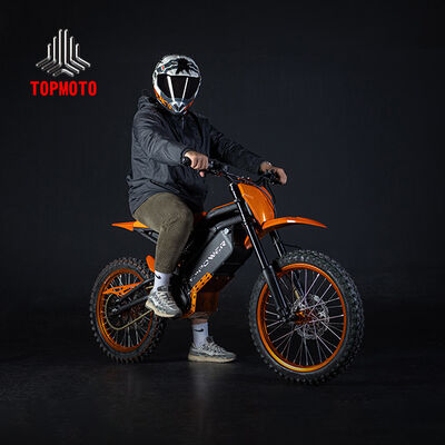72V 4kW Electric Dirt Motorcycle 100km 1850mm Electric Dirt Bike Adult